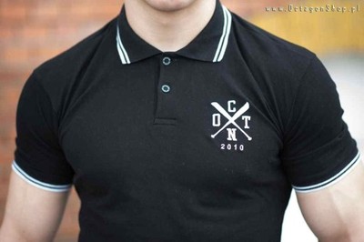 Koszulka polo Octagon Baseball czarna XL