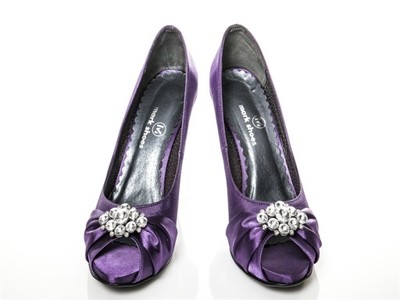 Śliczne nowe fioletowe buty ślubne platforma r. 39 - 6886761794 - oficjalne  archiwum Allegro