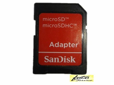 Adapter karty pamięci micro sd Sandisk na SD ORG!