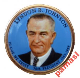 Lyndon B. Johnson 2015 - KOLOR dwustronny