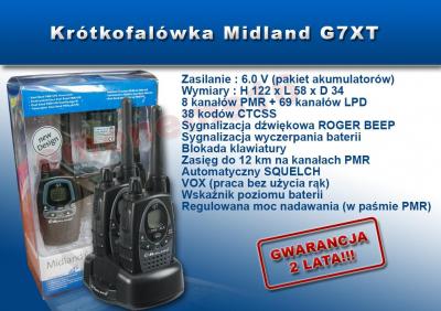 Krótkofalówka Midland G7-EXT
