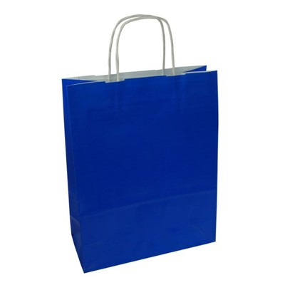 Torby papierowe torba 25x11x32cm niebieska 50 szt