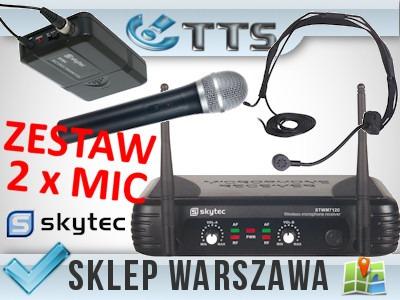Mikrofony: nagłowny + 'do ręki' VHF ZESTAW _Gw.36m