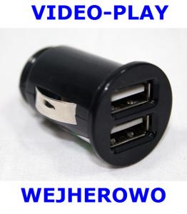 9349 ŁADOWARKA 2x USB SAMOCHODOWA 2.1A 1A