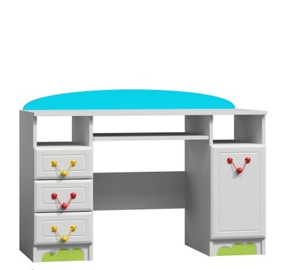 biurko SUMMER B7 stylowe białe meble dla dzieci