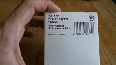 Kaiser niemiecki adapter fotograficzny filtrów w r
