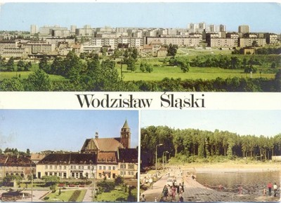 WODZISŁAW ŚLĄSKI - RYNEK + OSIEDLE - 1975R