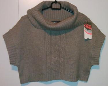 CROPP krótki golf sweter crop nowy beżowy r. XL 42