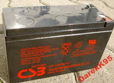Nowy akumulator CSB 9Ah 12V RBC17 do UPSów APC!
