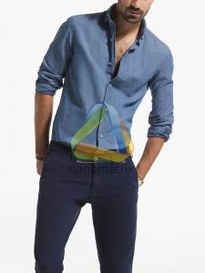 MASSIMO DUTTI XL koszula jeansowa regular fit