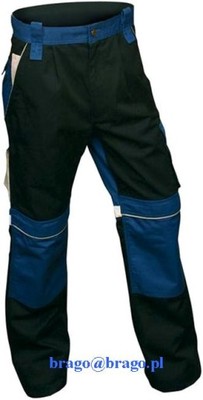 Spodnie robocze z bawełny Odzież robocza BRAGO 54