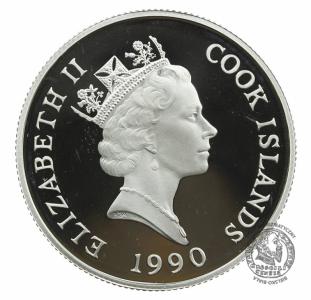 3920. COOK ISLANDS 10 DOLLARS 1990 PROOF