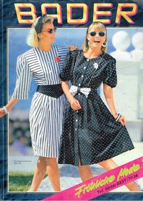 == BADER Frohliche Mode 1989 MODA katalog ==