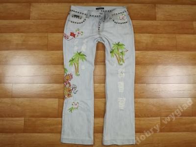 DOLCE GABBANA _JEANSY HAWAI HONOLULU UNIKAT_ 36/32 - 5149412110 - oficjalne  archiwum Allegro