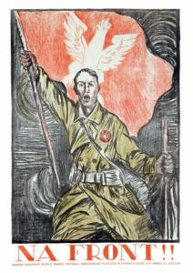 Plakat patriotyczny - Na front!! 1920