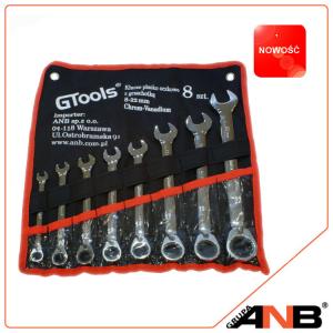 Zestaw 8 kluczy płasko-oczkowych GT0822 GTools