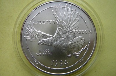 1$-USA 1994-W- ORZEŁ-NARODOWE MUZEUM WIĘŹNIÓW-MATT