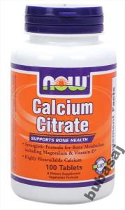 Calcium Citrate 100 tabletek NOW FOODS