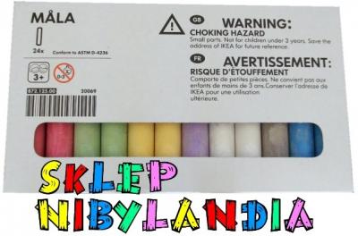 Kreda IKEA MALA 24 szt Kolorowa!