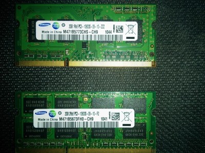 Samsung DDR3 2x2 4096 GB 1333 MHZ PC3-10600S