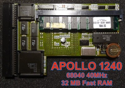 -= Turbo APOLLO 1240 Motorola 68040 40MHz 32MB RAM