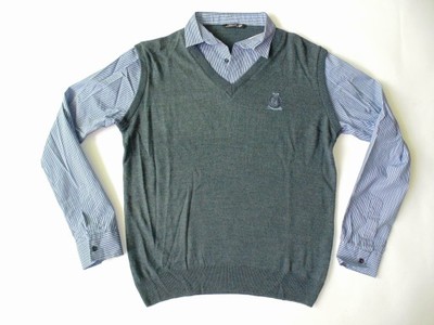 REDWING -- sweterek męski z koszulą 2 w 1 -- M - 6857253084 - oficjalne  archiwum Allegro