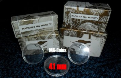 Kapsle do monet -16,5 mm -Kolekcjoner 10szt-Paczka