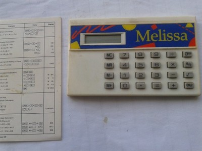 Kalkulator USA z lat 80- tych