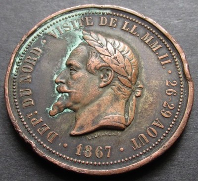 Stary Medal 1867 sygnowany (503)