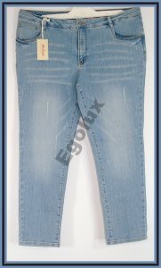 Spodnie jeans stretch R 42 na niskie osoby lub 7/8