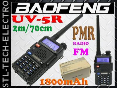 RADIOTELEFON BAOFENG UV-5R VHF UHF PMR +RADIO FM