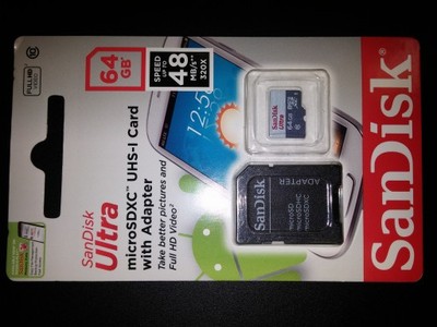 KARTA microSD SDXC 64GB SANDISK ULTRA CLASS 10