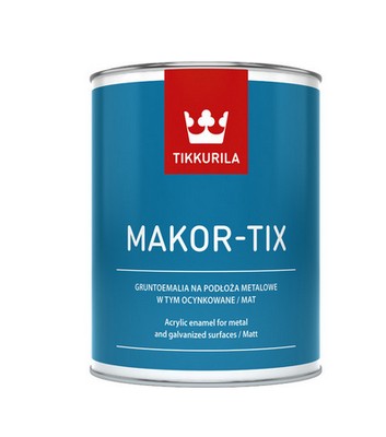 Makor-Tix 10L farba na dach Tikkurila CZ. TLENKOWY