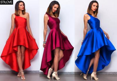 STILOVE sukienka WIECZOROWA kolory długa BEST 36/S - 5910755041 - oficjalne  archiwum Allegro