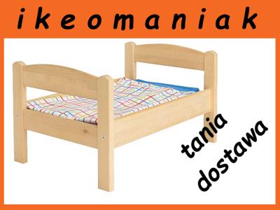 IKEA DUKTIG Łóżko dla lalek + pościel łóżeczko - 6008691413 - oficjalne  archiwum Allegro