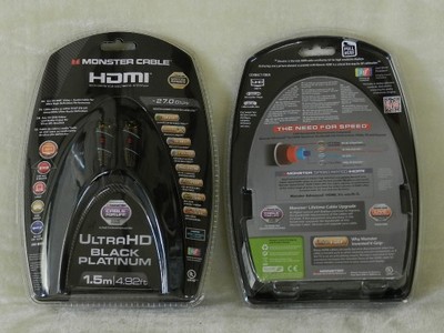 Przewód Kabel HDMI 3m, MONSTER  BLACK PLATINUM