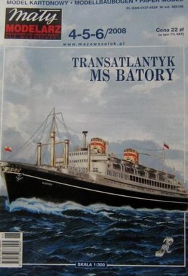 MM Mały Modelarz 2008 Transatlantyk MS Batory