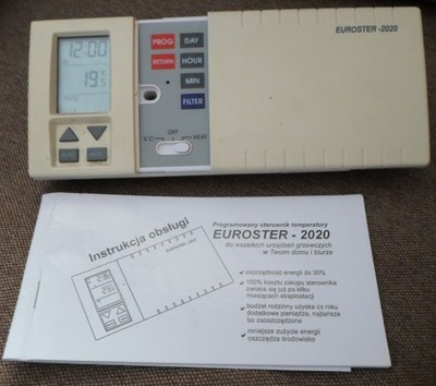 Euroster 2020 sterownik do pieca CO regulator - 6602887186 - oficjalne  archiwum Allegro