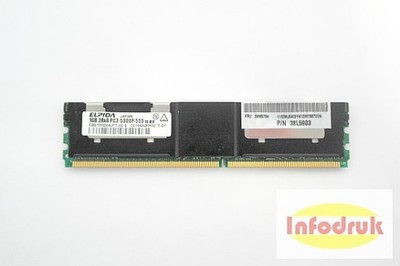 PAMIĘĆ RAM ELPIDA 1GB DDR2  ECC 2RX8 PC2-5300F/622