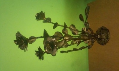 Róże ozdobne metalowe duże- metaloplastyka