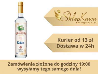 Syrop barmański VICTORIA'S KOKOS 0,49L F/VAT
