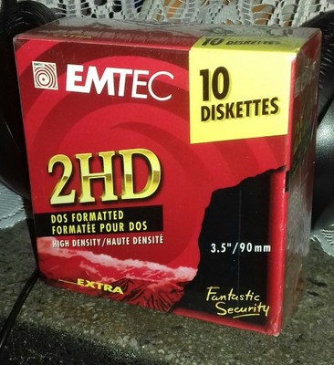 EMTEC - 10 dyskietek 1,44 MB folia WYSYŁKA GRATIS