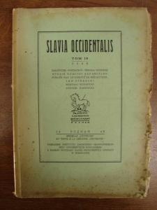 SLAVIA OCCIDENTALIS TOM 19