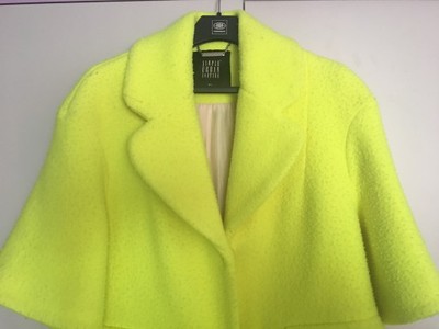 Płaszcz płaszczyk neon neonowy limonka SIMPLE M/L - 6781108253 - oficjalne  archiwum Allegro