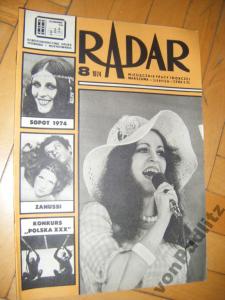 RADAR MIESIĘCZNIK PRACY TWÓRCZEJ 8 / 1974