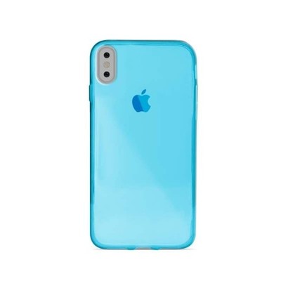 PURO 0.3 Nude - Etui iPhone X (Fluo Blue)