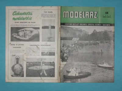 MODELARZ 11/1966 MOTORÓWKA,MINICOPTER,SONDA