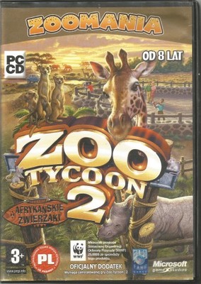ZOO TYCOON 2 AFRYKAŃSKIE ZWIERZAKI PC 4+/6! WAWA!