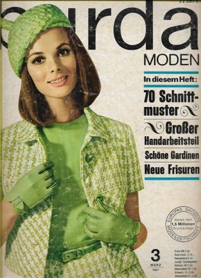 Burda Moden 03/1967 z wykrojami i instrukcją