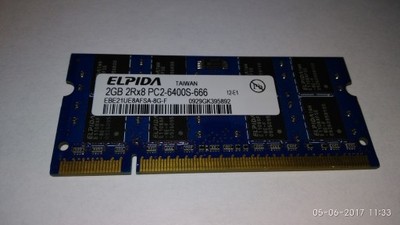 Elpida 2GB 800MHz DDR2 SO-DIMM